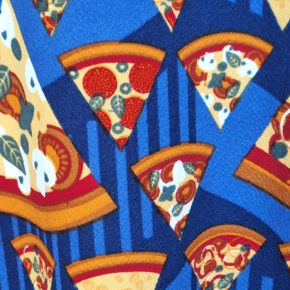 Lula Roe Skirt Casual Bright Print SzL Polyester Short Pullon Wide Band Waist - Picture 4 of 9